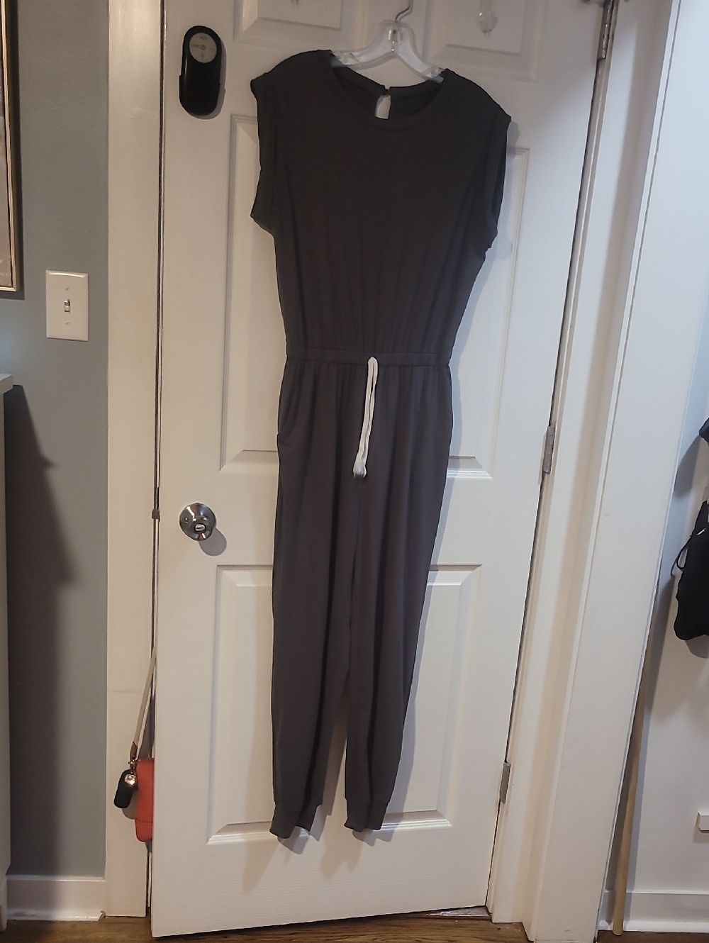 5 for $25 SHEIN Charcoal Gray Drawstring Jumpsuit